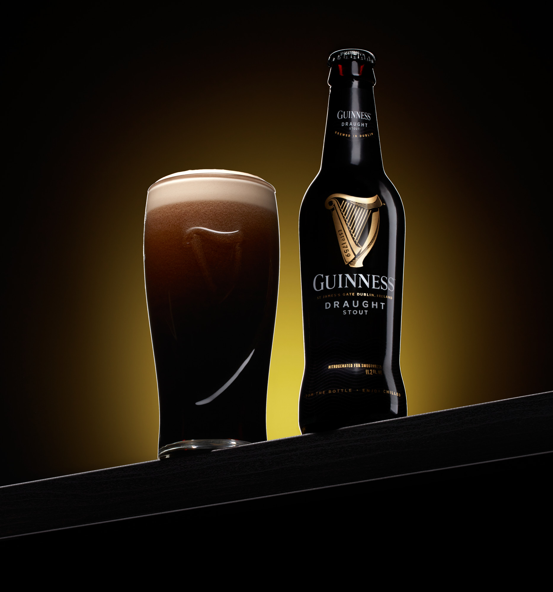 Guinness Draught in a bottle.