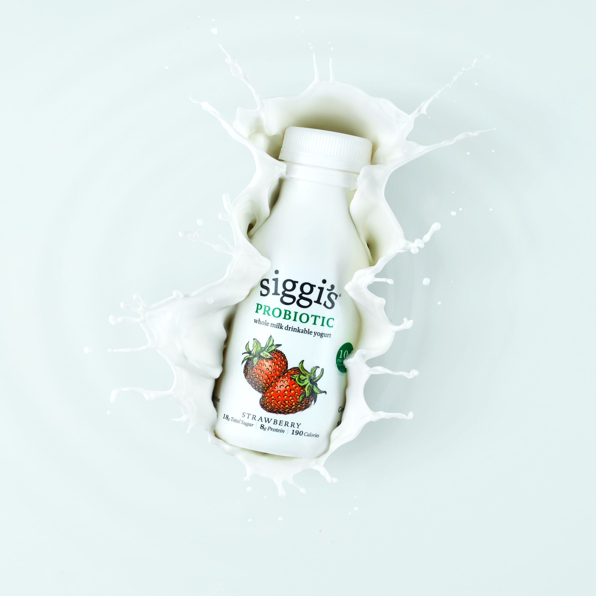 Siggi Yogurt still life liquid splash