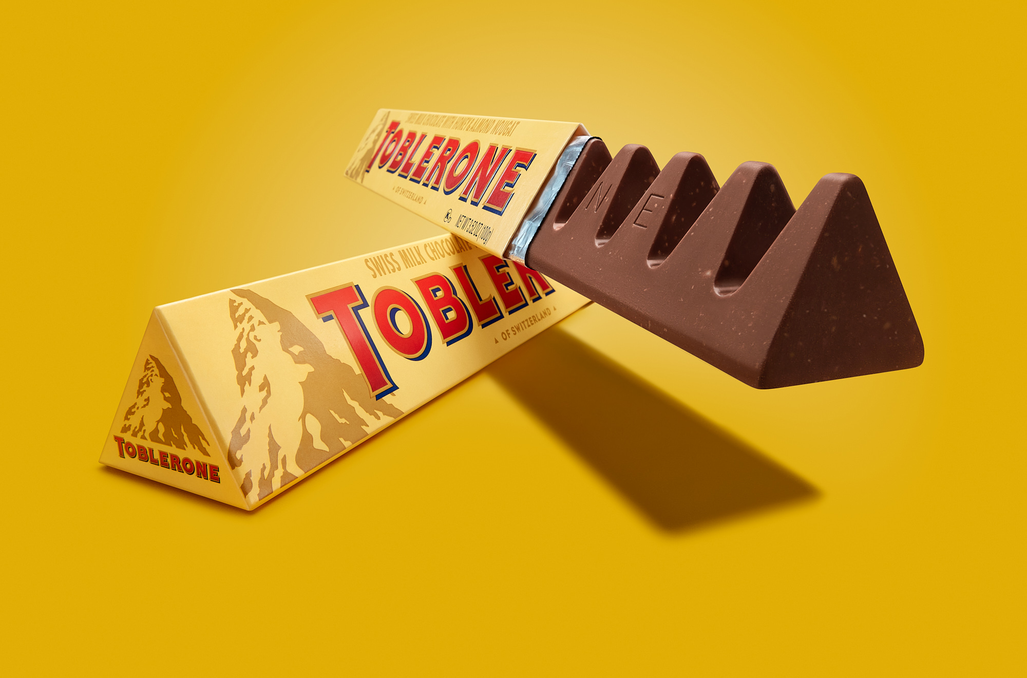 Toblerone Swiss Chocolate still life product photo