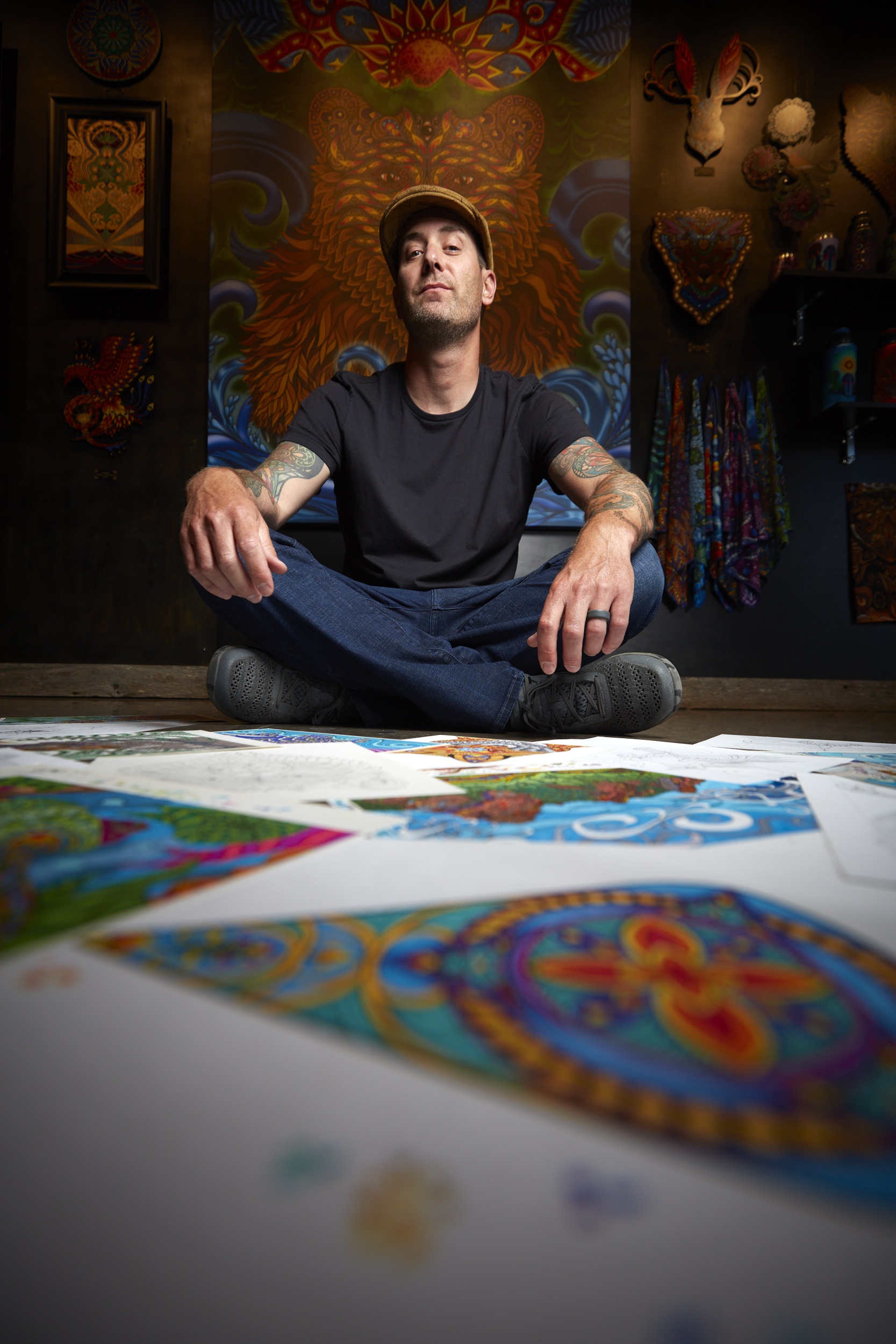 Phil Lewis Art environmental portrait in Boulder Colorado