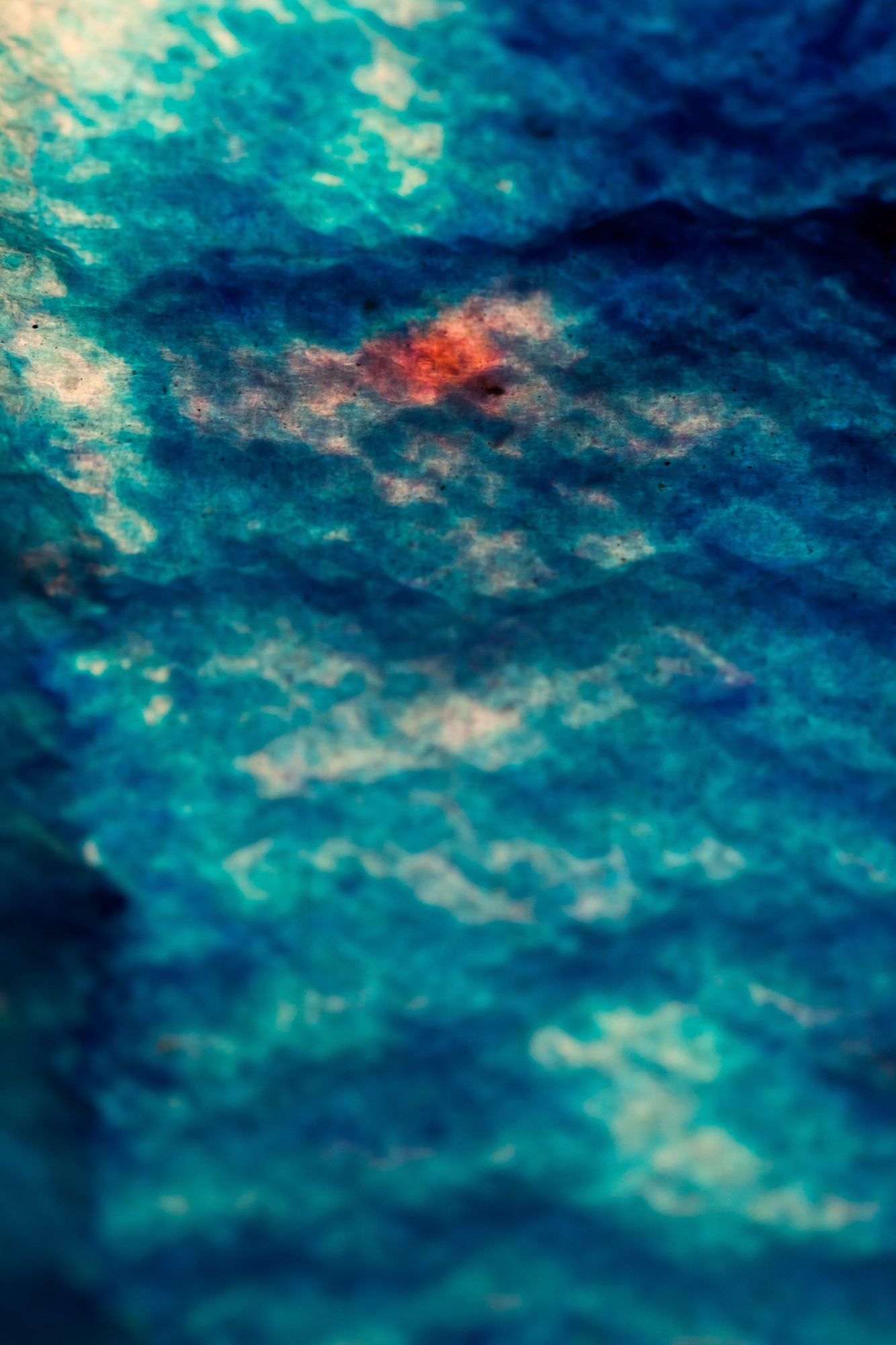 Fine Art photo of colored ink blot.